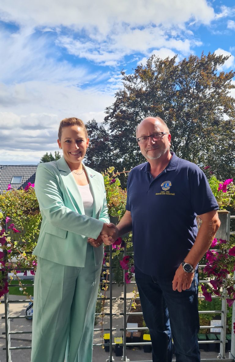 Lions-Präsident Ullrich Kraus zu Besuch im Rathaus