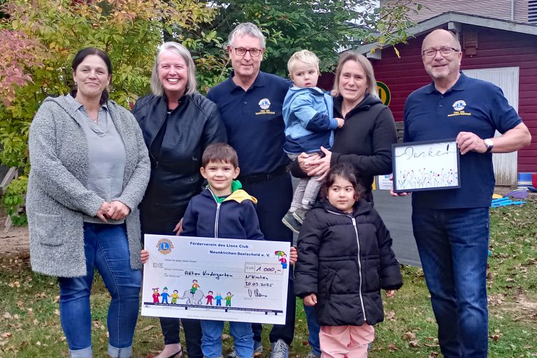 Lions Club Neunkirchen-Seelscheid unterstützt den Aktionskindergarten e.V.