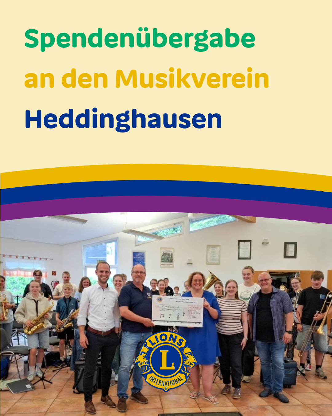Viermal Freude. Viermal Unterstützung. Viermal Spuren.